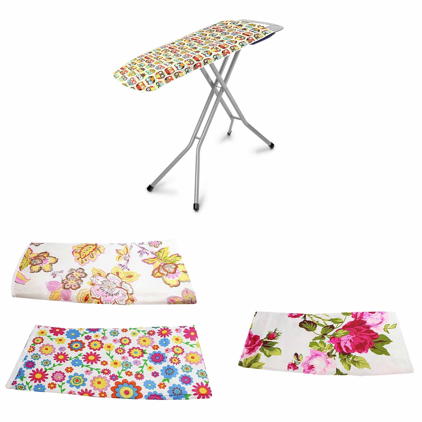 Cushioned Fabric Ironing Board Cover 140 x 50 cm Assorted Designs 2250