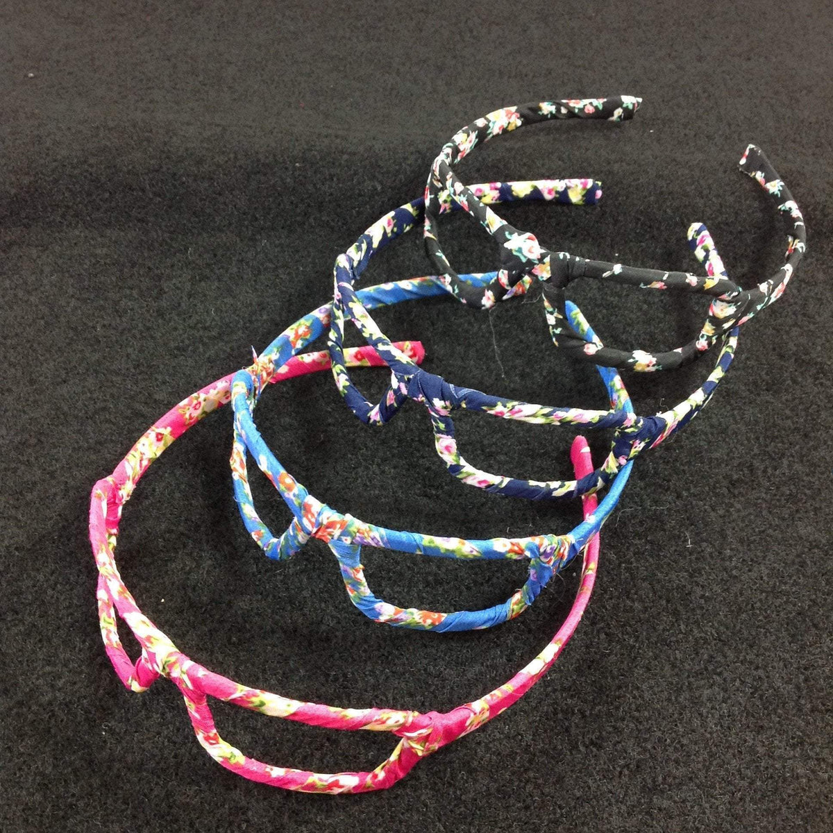 Girls Fancy Fabric Stylish Hair Head Band Glasses Design Assorted Colours