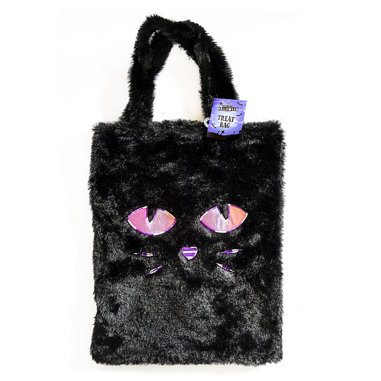 Jumbo Deluxe Plush Black Cat Bag