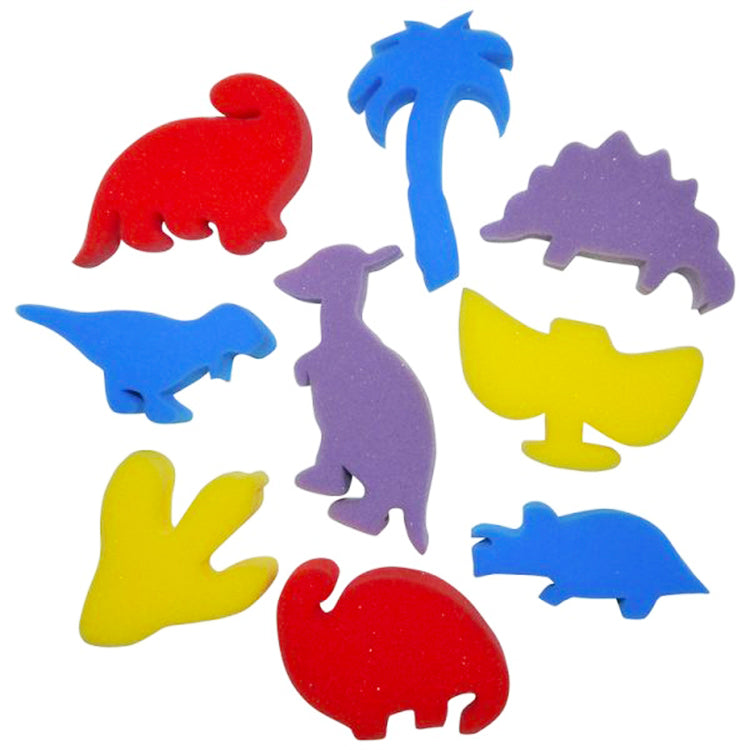 Dinosaurs Sponge Painting Shapes x 36 ( Bulk Buy )