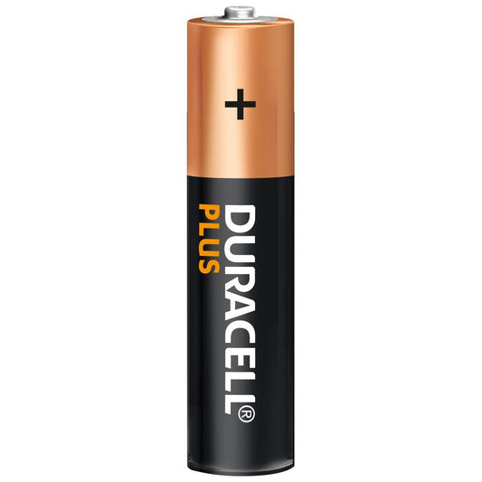 4x Duracell Plus AAA Batteries LR03 Non Rechargeable 2432 / MN2400B4PLUS