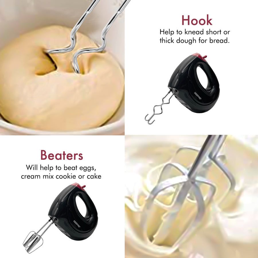 Baking Hand Mixer 7 Speed 150W Black