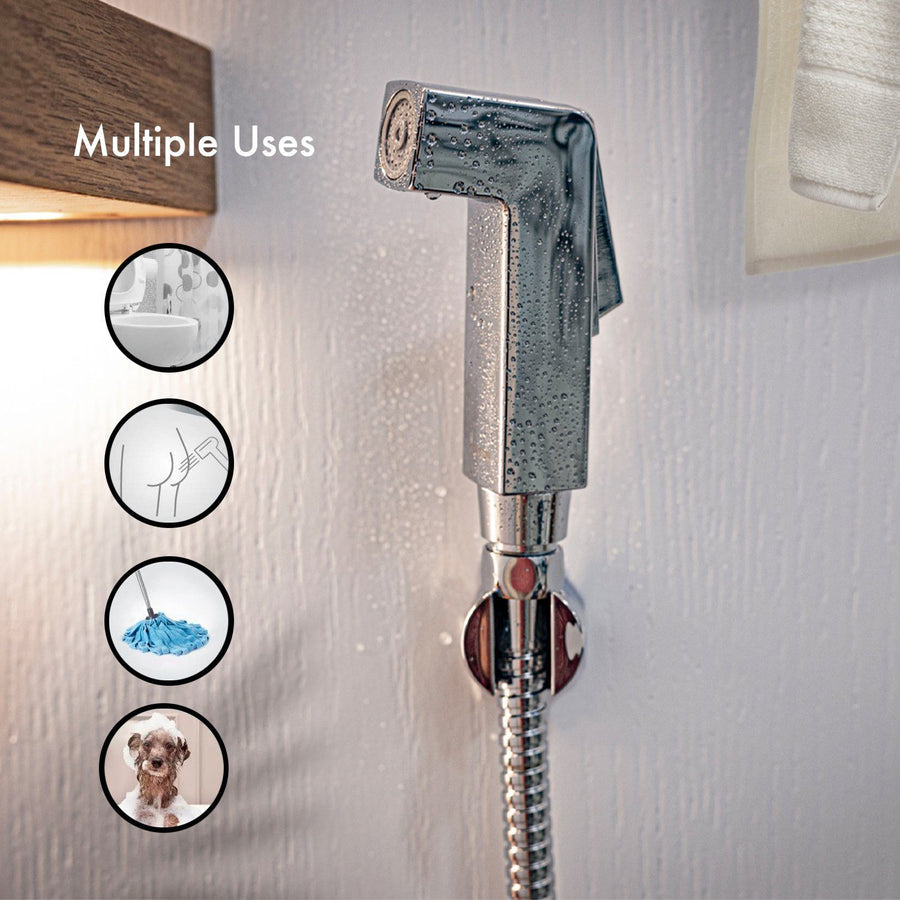 Handheld Bathroom Toilet Shattaf Bum Gun Bidet And Faucet Sprayer Set 1.2M