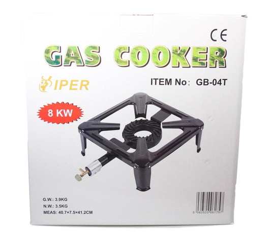 Single Gas Burner Viper Outdoor Camping Gas Stove 8kw 9967 / GB-04T p
