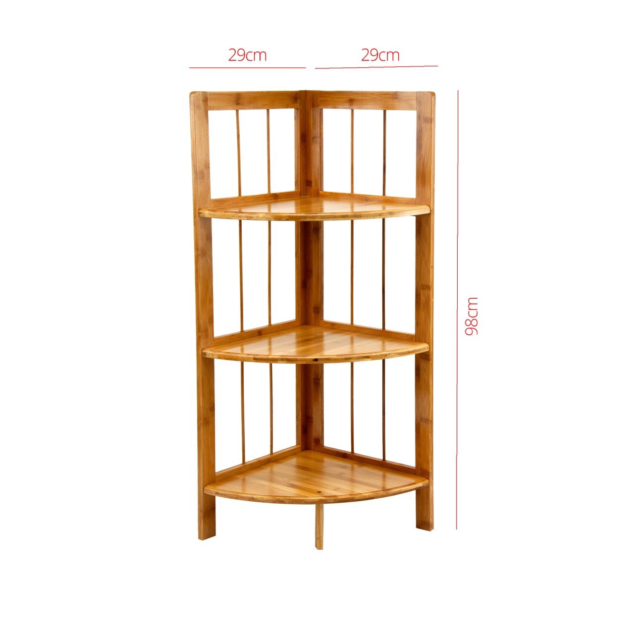 3 Tier Bamboo Wooden Shoe Rack Multipurpose Use Wooden Rack 29 x 98cm 8785