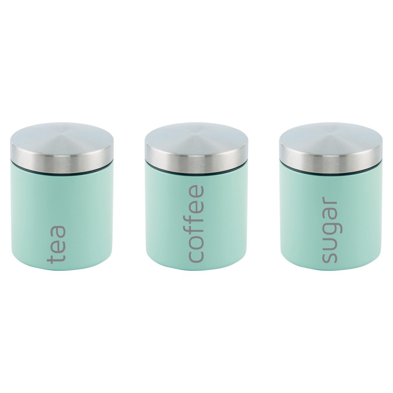 Gems Airtight Food Canister Set 3 Piece Seafoam 10 x 12 cm 9542