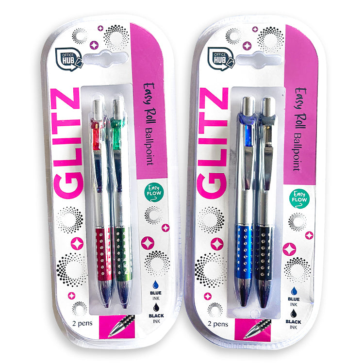 Super Glitz Pens x 2 ( BACK 2 SCHOOL SPECIAL )