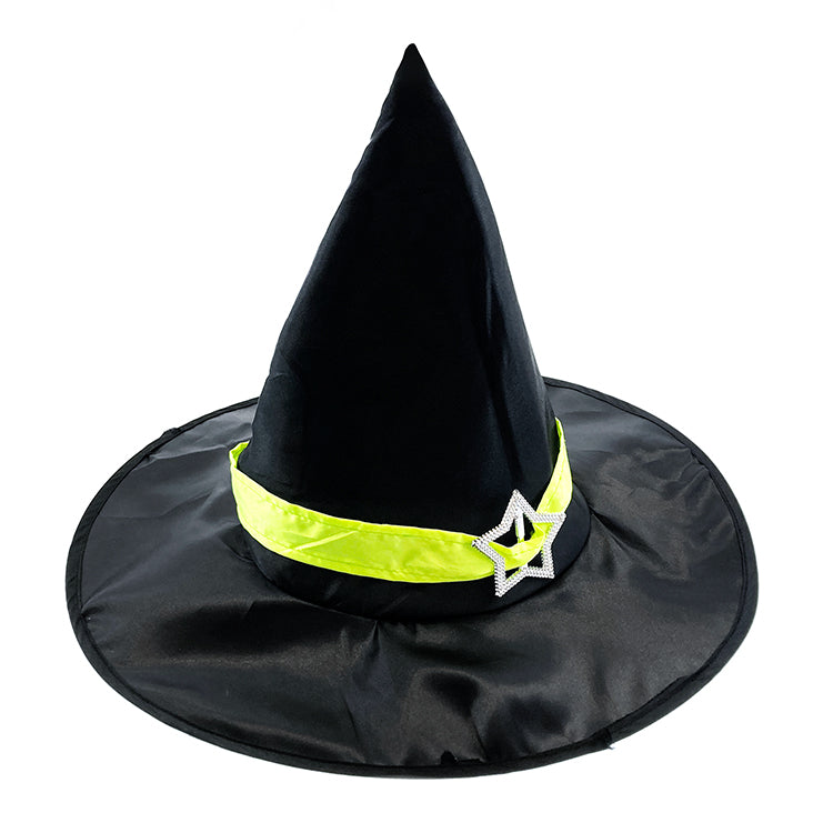 Deluxe Ribbon And Star Witch Hat