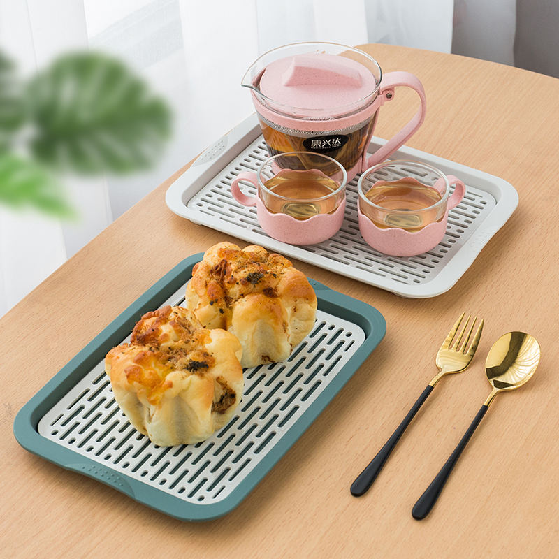 Kitchen Plastic Serving Drip Tray 28 x 20 x 2 cm Assorted Colours 6875