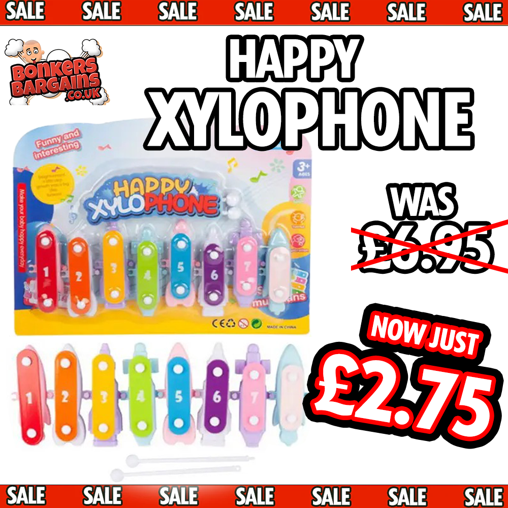 Happy Xylophone - Kids Colourful Toy Instrument