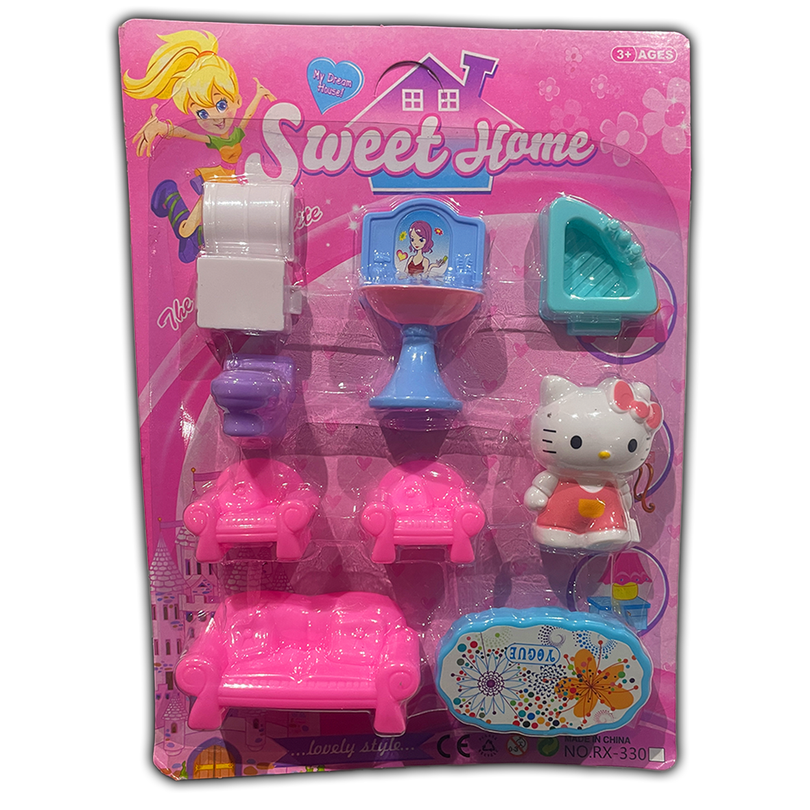 Hello Kitty Style Toy Play Set
