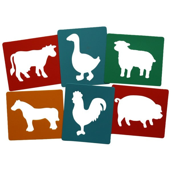 Farm Animal Stencils x 6 ( Craft Clearance Special )