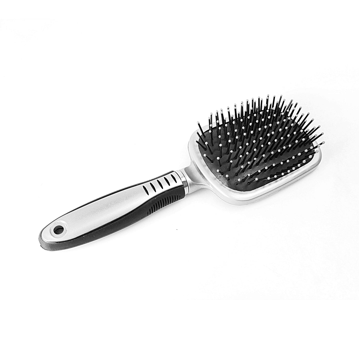 Plastic Hair Brush with Glass Mirror Assorted Colours 2185