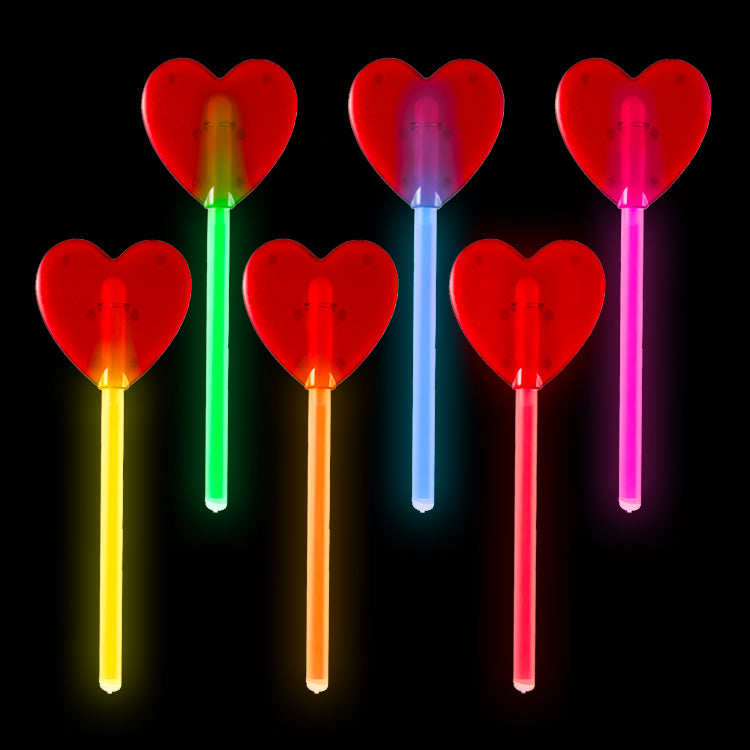 Glow in the Dark Heart Wand