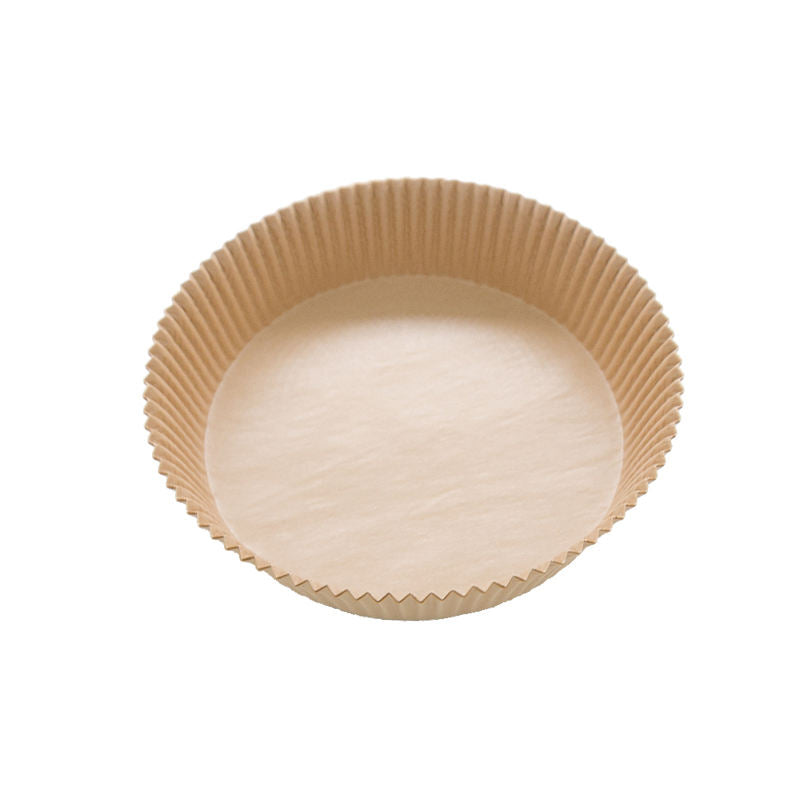 Kitchen Baking Brown Air Fryer Paper Liners Round 200 mm 50pcs 7542