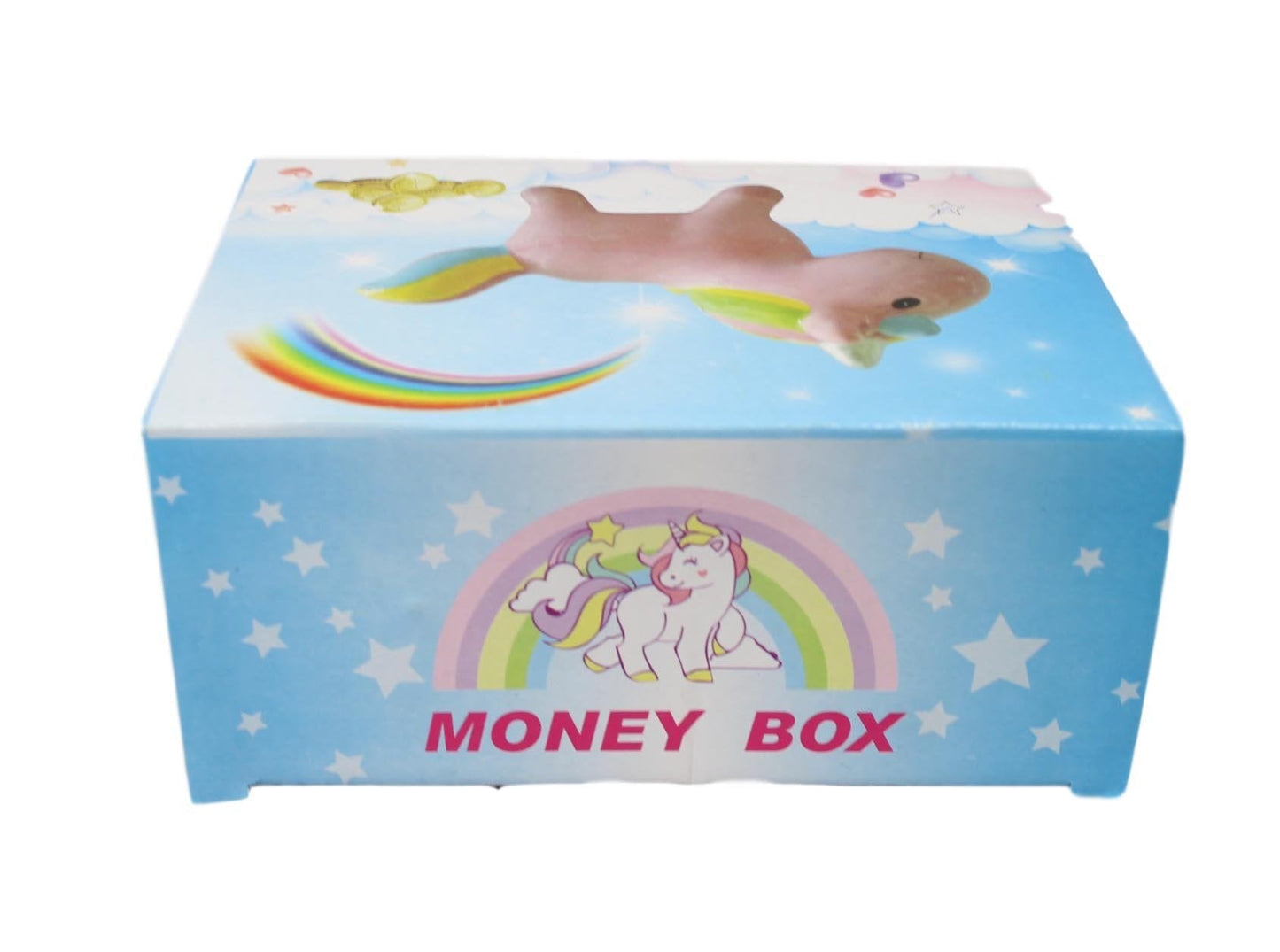 Ceramic Unicorn Money Piggy Bank 13 x 10cm Assorted Colours 5594