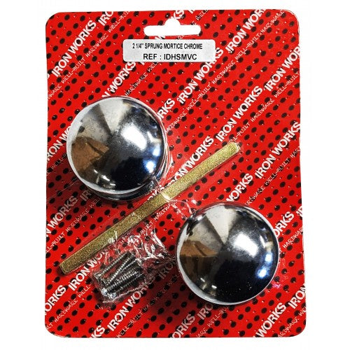 2 1 4" Vic Mortice Knob Chromed With Screws
