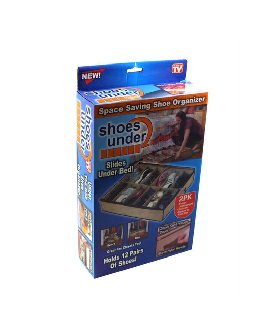 Shoe Storage Organiser Space Saver Under Bed Storage Holds 12 Pairs 3842