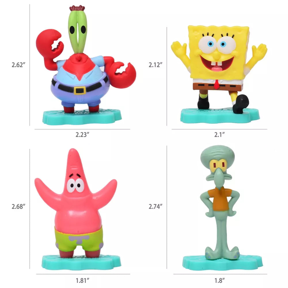 Spongebob SquarePants 4 Character Figure Gift Set