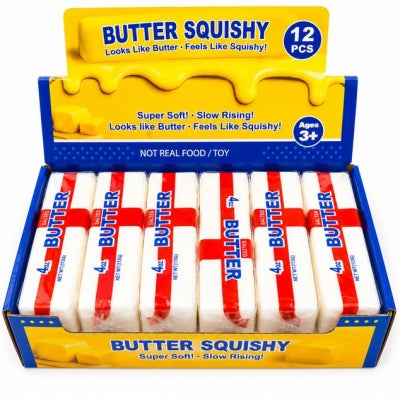 LIMITED EDITION ENGLAND Squishy Butter 15cm Sensory Squish Toy