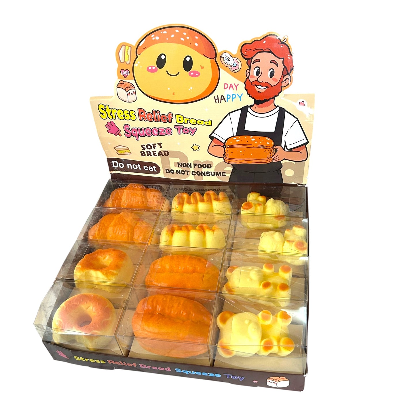 Squishy Bread Fresh Baked Scent Slow Rising Sensory Toy - 6 Styles
