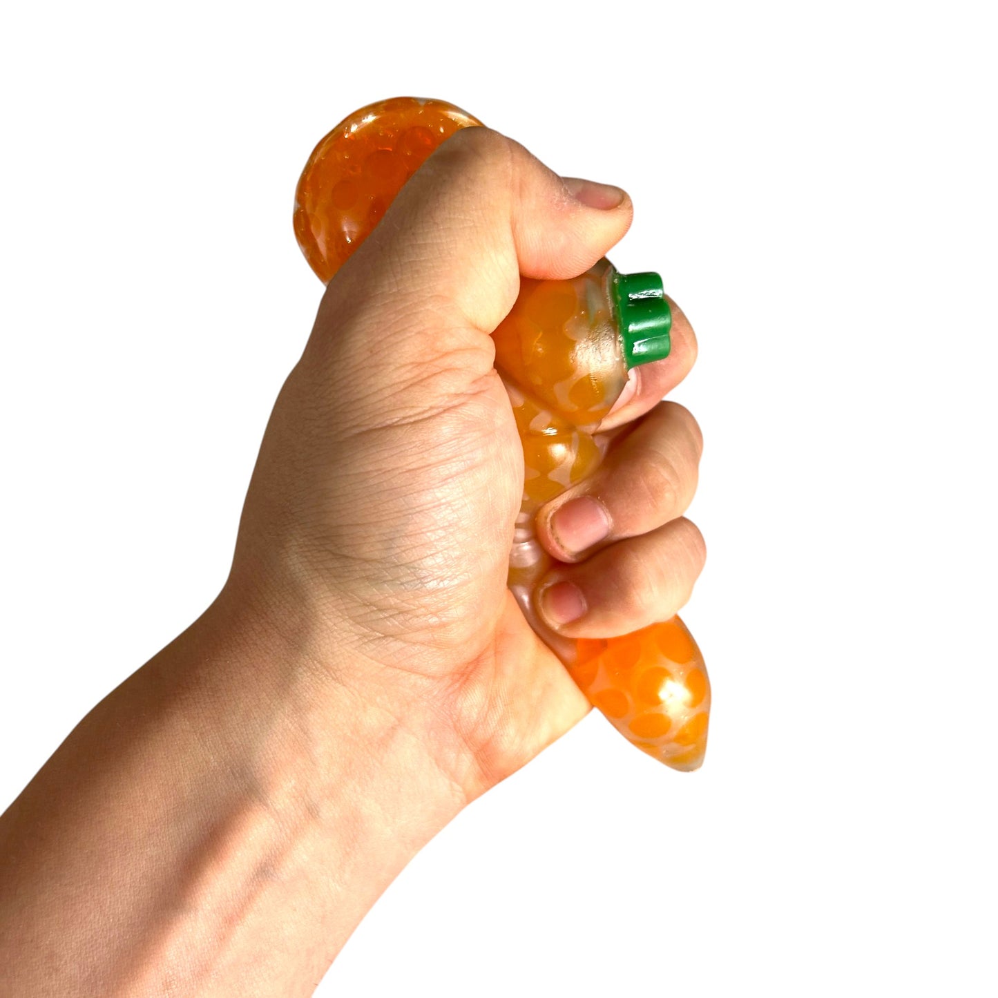 Squishy Carrot Orbeez Filled Squish Fidget Sensory Vegetable Toy