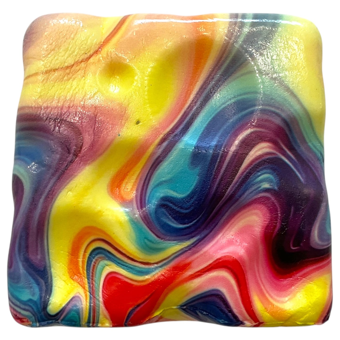 Squishy Cheese Rainbow Effect Super Soft Squish Toy