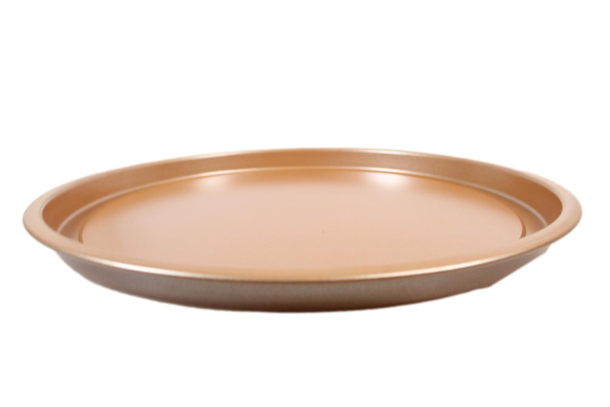 Round Copper Crispy Oven Tray Set Of 2
