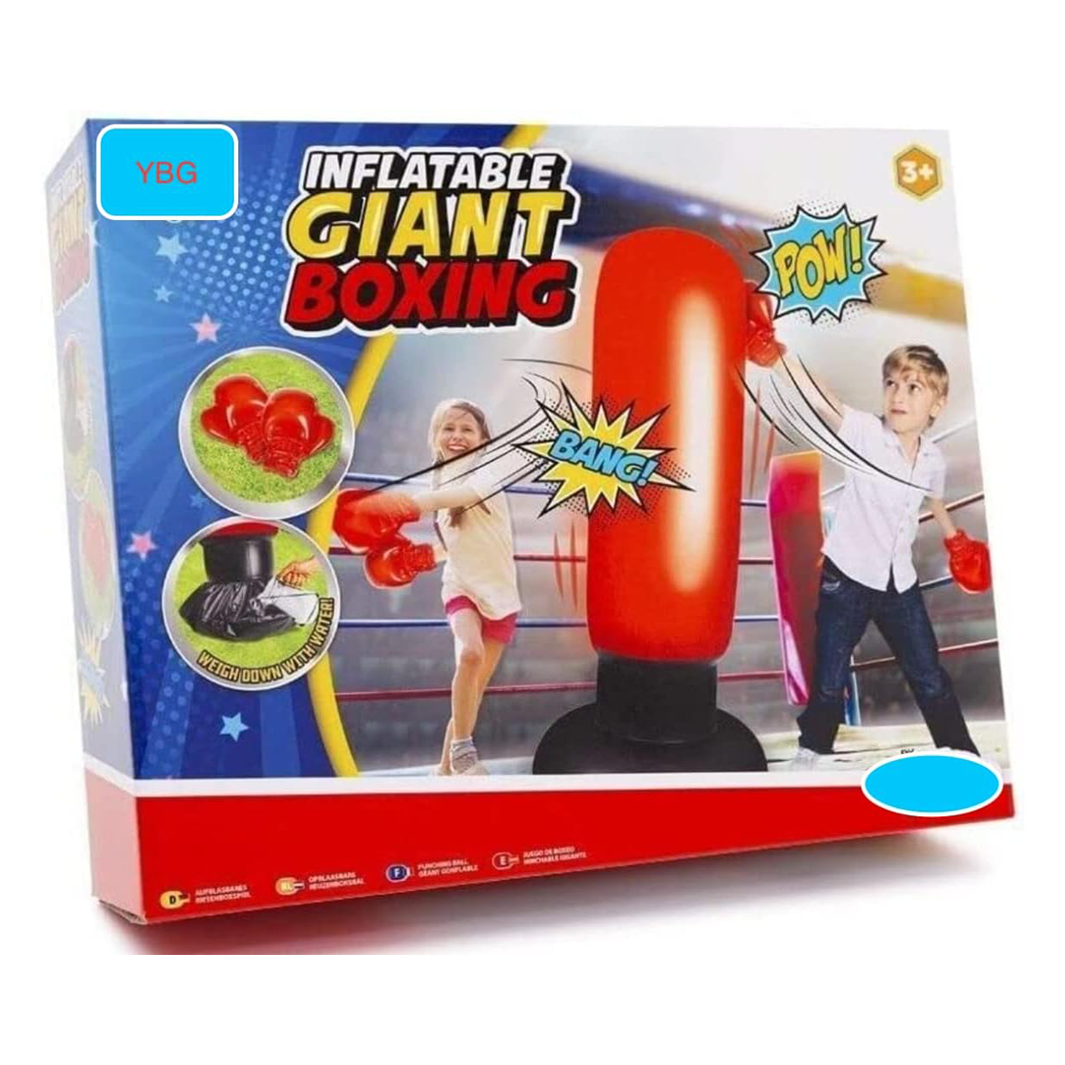 Inflatable Giant Boxing Set - Punchbag & Gloves