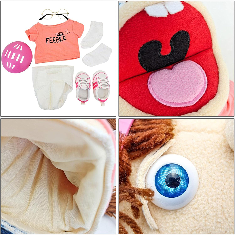 Jeffy Feebee Hand Puppet Soft Stuffed Plush Toy Doll