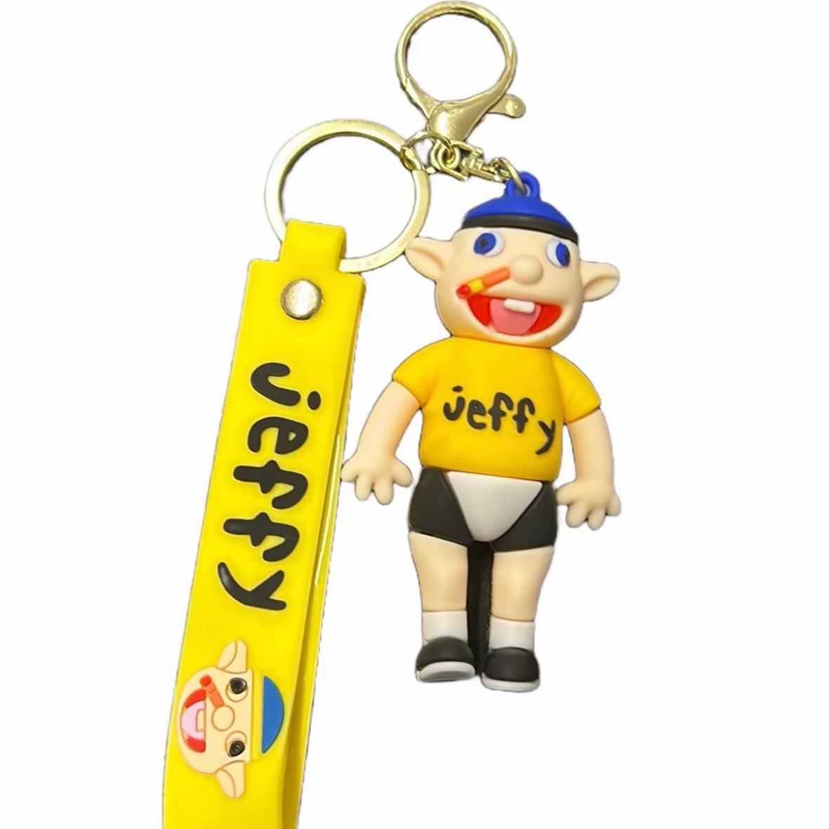 Jeffy 3D Silicone Keychain Keyring Pendant