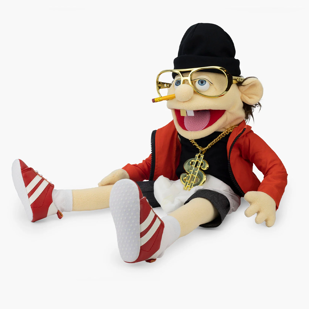 Jeffy Rapper Hand Puppet Soft Stuffed Plush Toy Doll