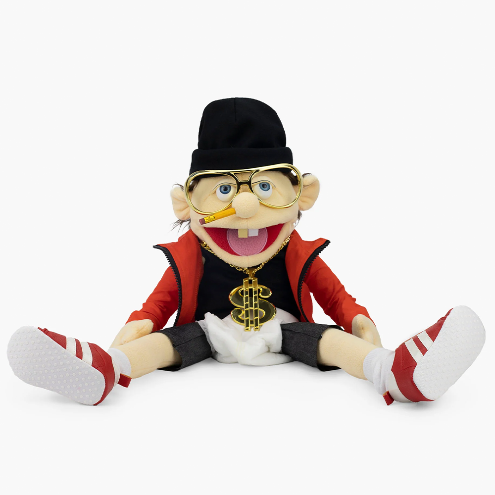 Jeffy Rapper Hand Puppet Soft Stuffed Plush Toy Doll