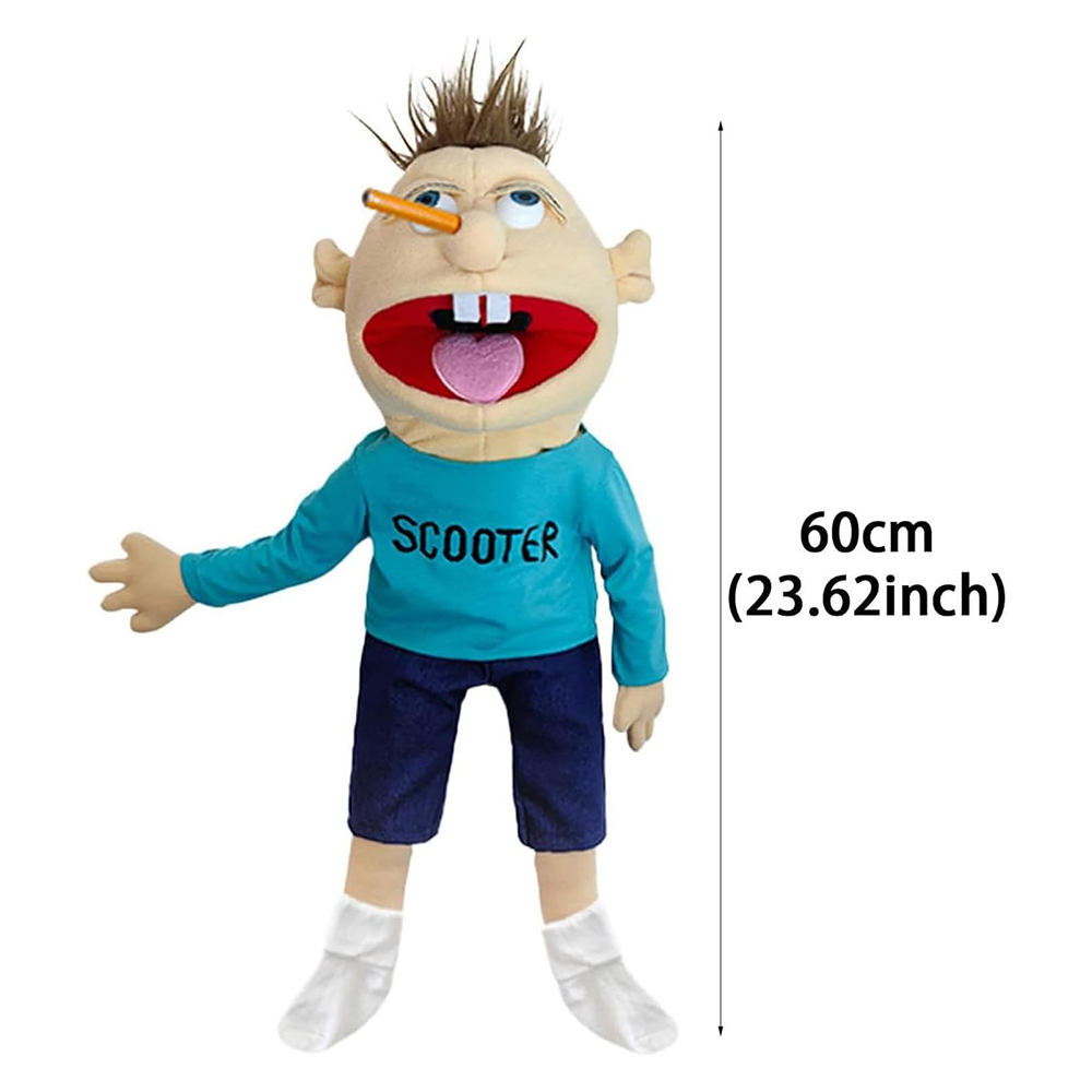 Jeffy Scooter Hand Puppet Soft Stuffed Plush Toy Doll