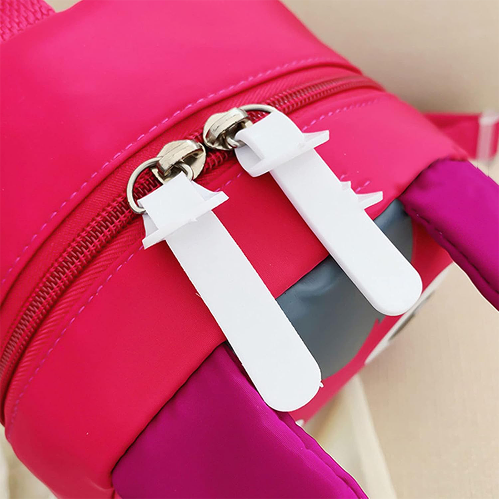 Kids Pink Horse Style Backpack with Zips & Adjustable Straps