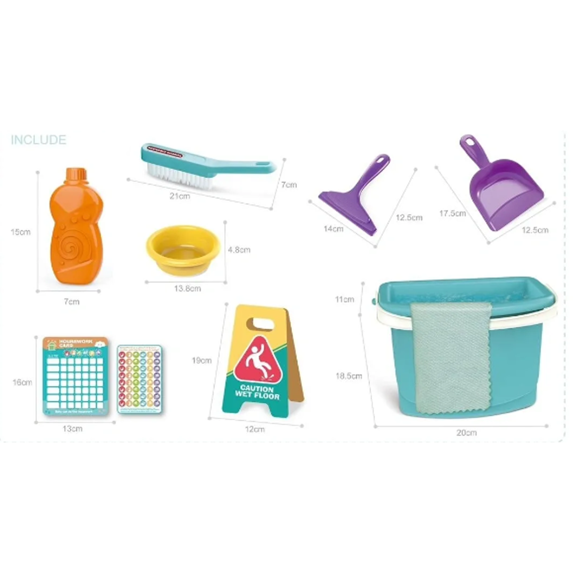 Keeping Tidy Pretend Play Complete Cleaning Set