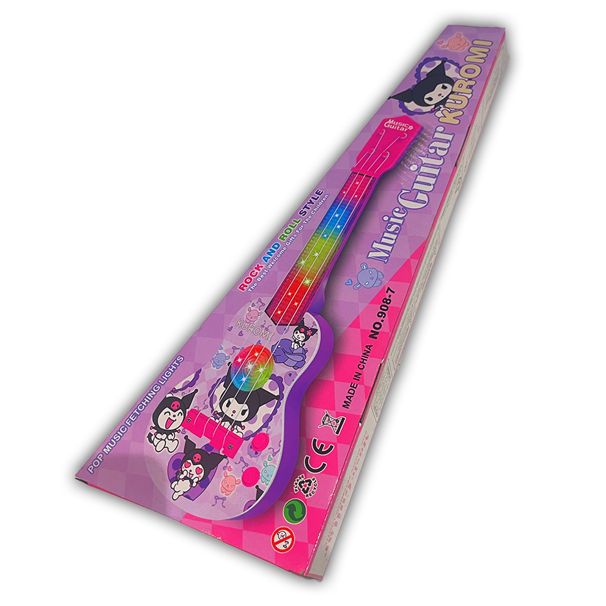 Kuromi Electric Light Up & Sounds Toy Guitar