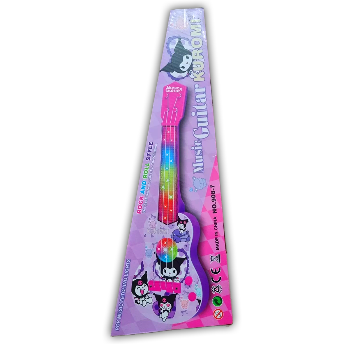 Kuromi Electric Light Up & Sounds Toy Guitar