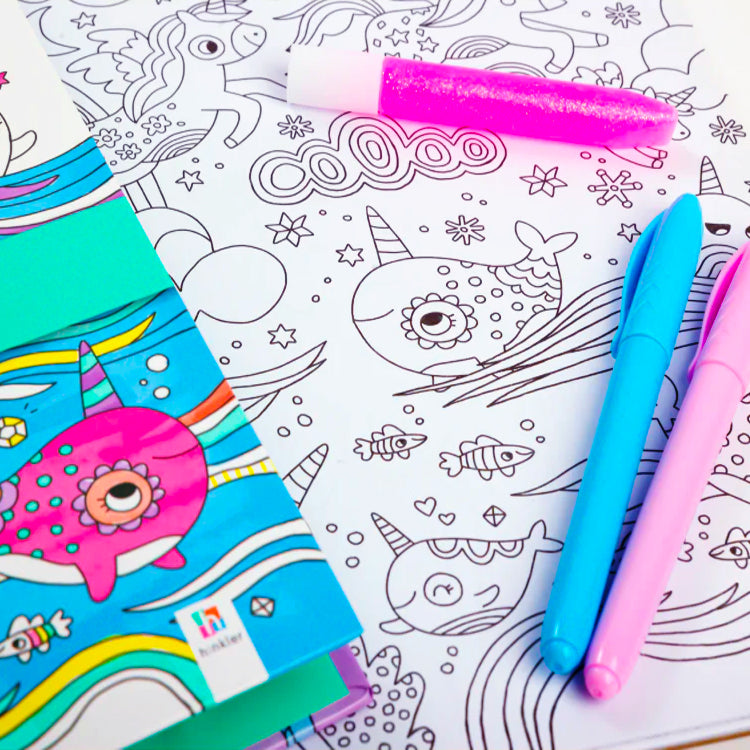Unicorns And Narwhals Giant Colouring Box Set