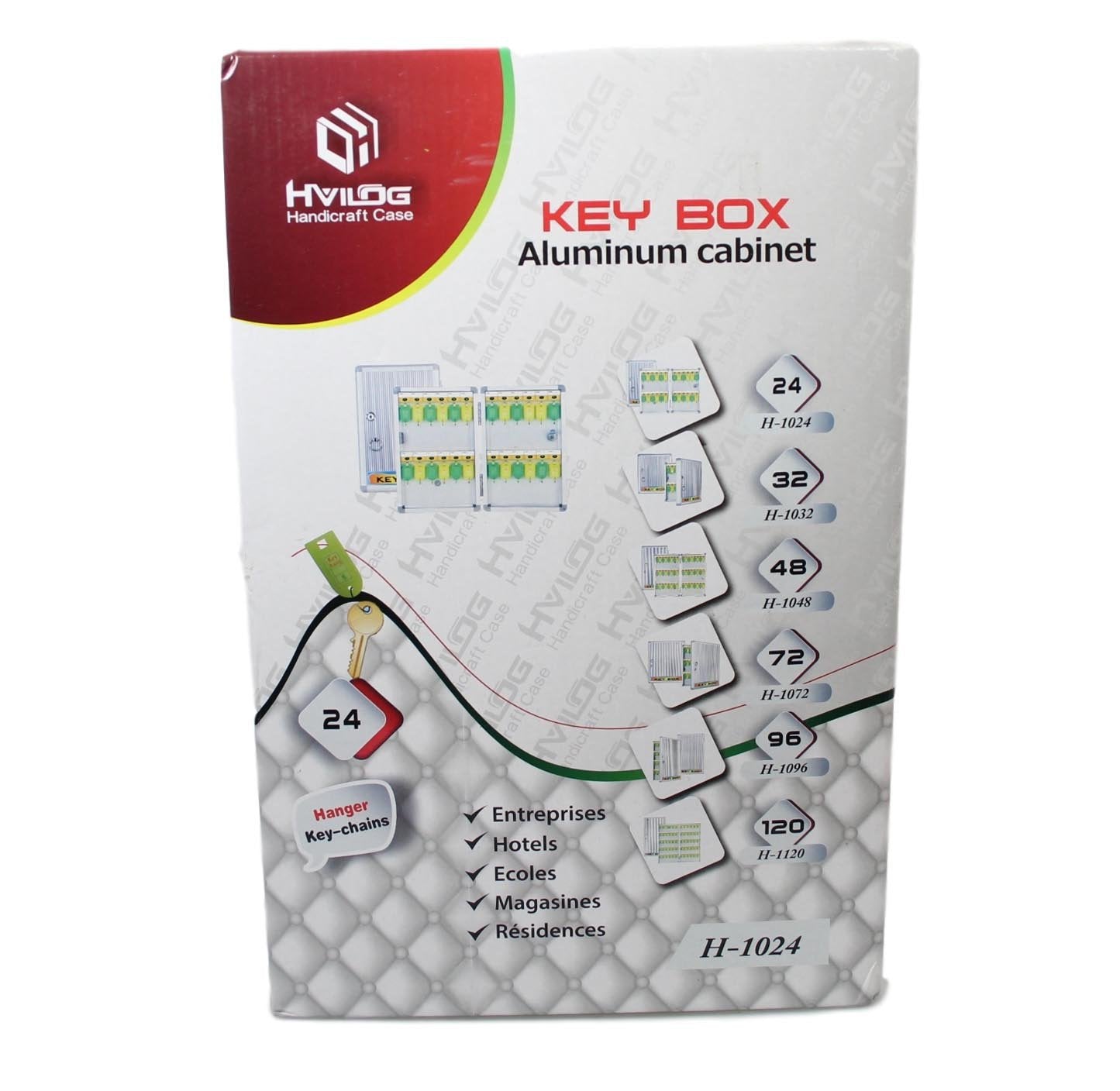 Aluminium Cabinet Key Box 24 Pack Key Set Ideal For Hotels Offices Home 220mm x 55mm x 325mm 5212