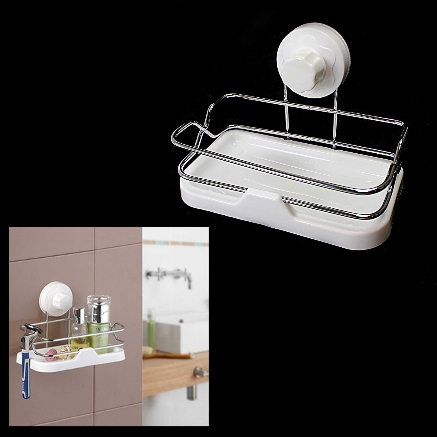 Kitchen & Bathroom Cupula Storage Basket Dish 0840