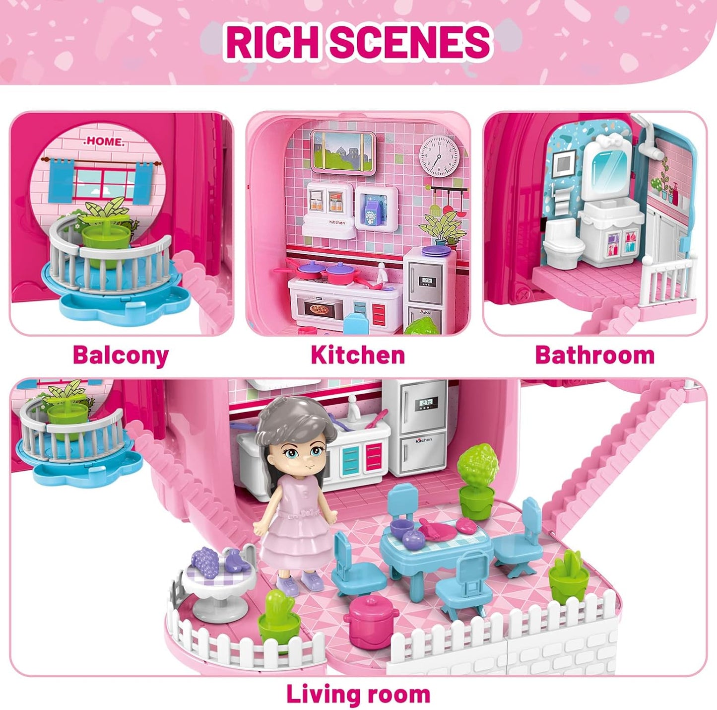 3 in 1 Kitchen Chef PlaySet & Backpack - Pink