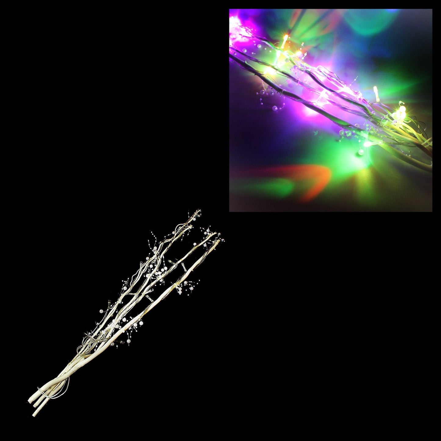 Multicolour LED Christmas Twigs 57cm 4718