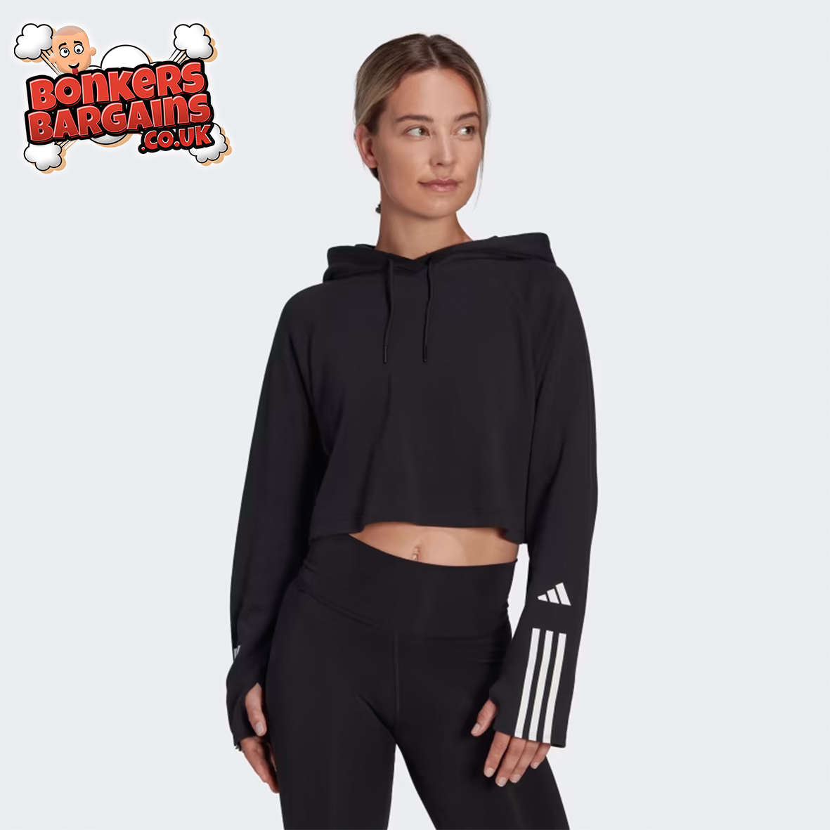 Crop top adidas hoodie top