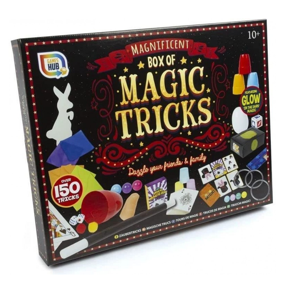Magnificent Box of Magic Tricks - Ultimate Magician Set for Kids Beginners Magic Show with over 150 Tricks