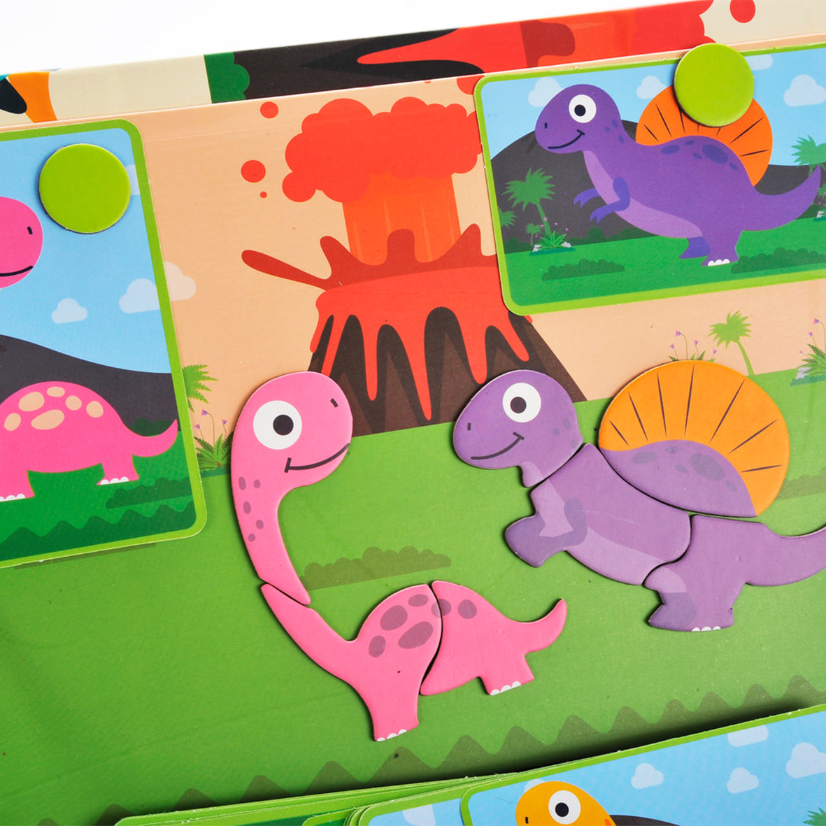 Magnetic Book - Dinosaur Edition - 16 Cards & 48 Magnets