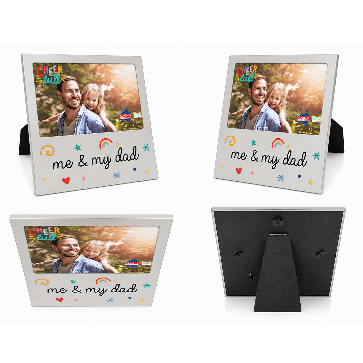 Me & My Dad Fathers Day Metal Photo Frame Gift