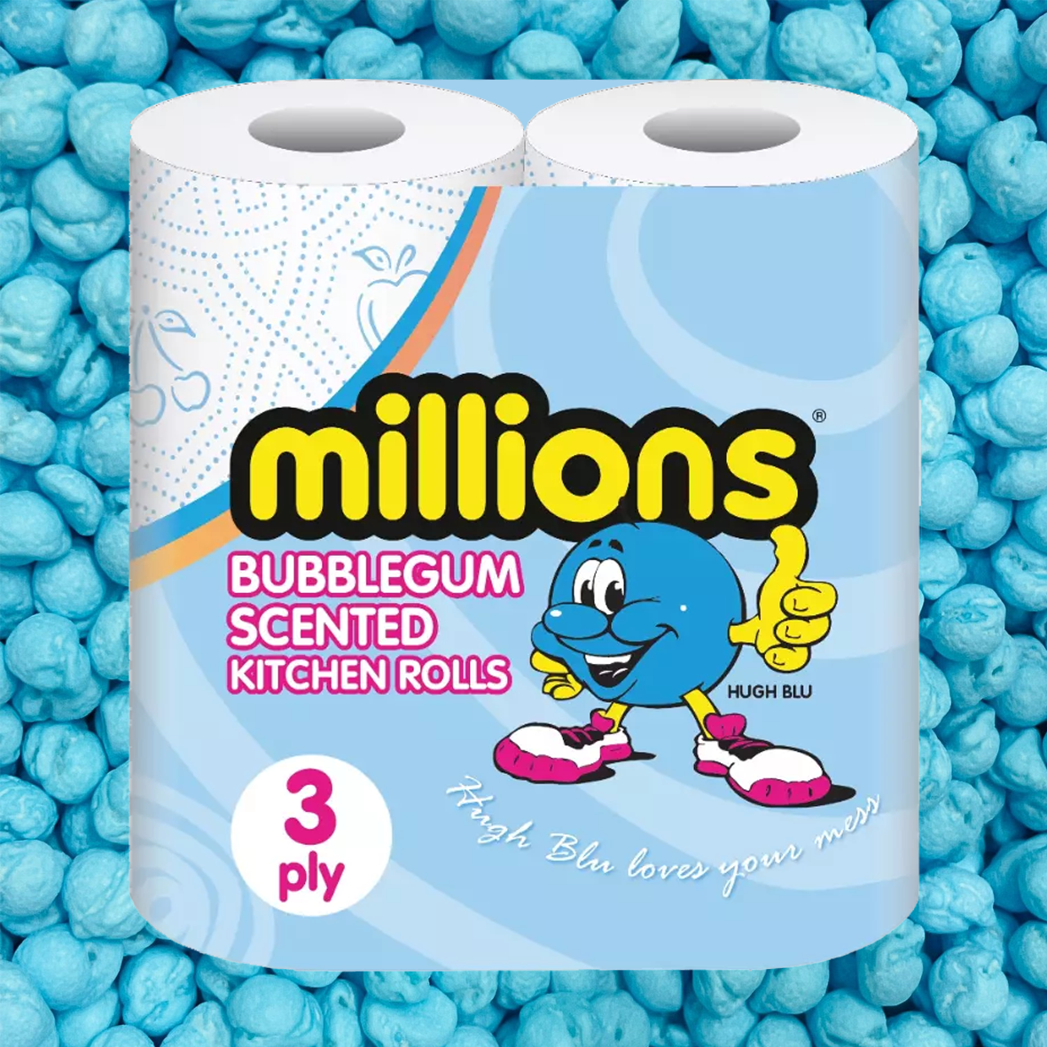 Millions Bubblegum Scented Kitchen Rolls -2 Pack