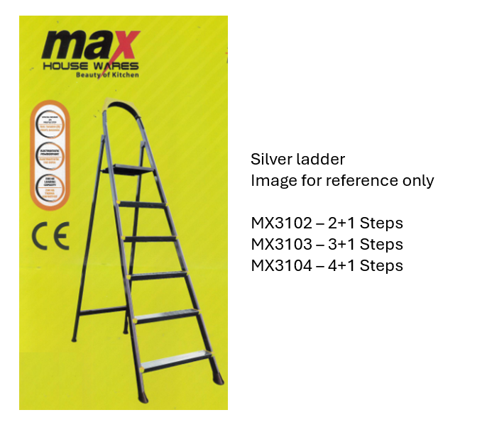 Step Ladder Heavy Duty 3+1 Diy Home Assorted Colours