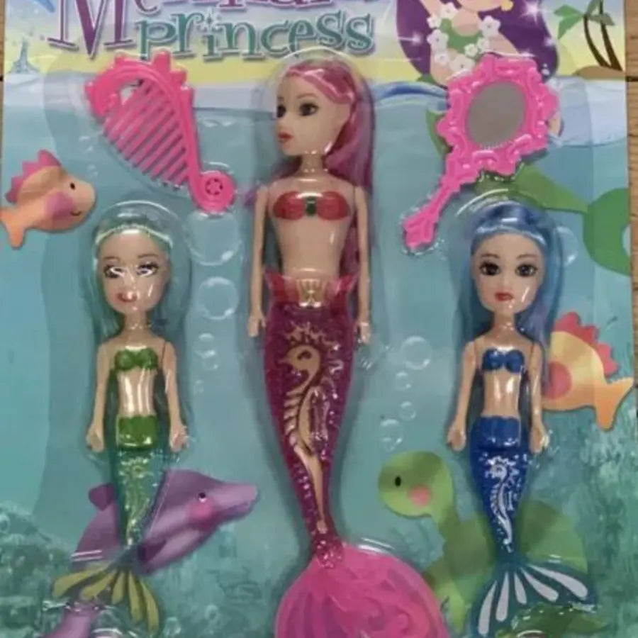 Mermaid Play Set with 3 Figures|